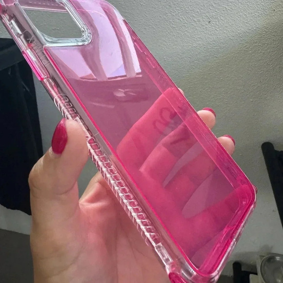 iPhone 11 Pro Max Pink Clear Protective Case - Picture 8 of 8